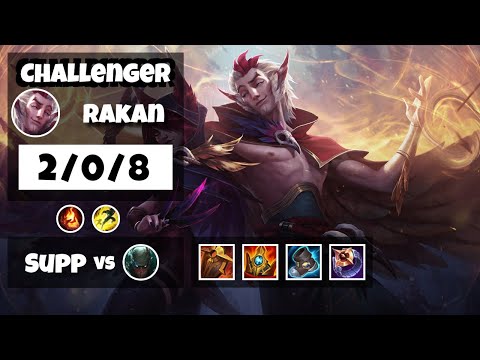 Rakan 11.17 Gameplay Challenger Replay S11 Support (2/0/8) - NA