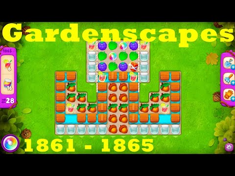 Gardenscapes Level 1861 - 1865 HD Walkthrough | 3 - match game | gameplay | android | ios | pc | app
