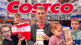 Download the video "COSTCO W/ Dad and Kids | Grocery Shop & HAUL"