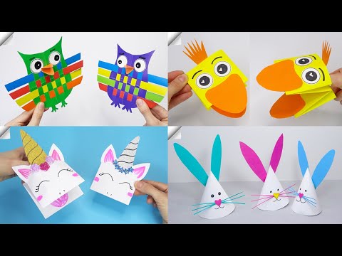 6 DIY paper crafts Moving paper TOYS Easy paper crafts