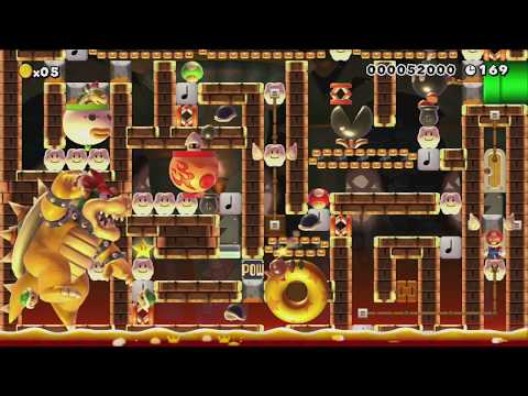 １画面でピタゴラスイッチを6つ作ってみた! by たか - SUPER MARIO MAKER - NO COMMENTARY 1bi