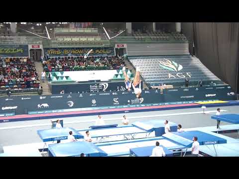 CISAG : Trampoline - Championnat d'Europe 2018 à Bakou - Synchro Zélie/Cléa