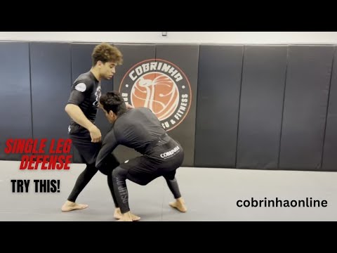 Single Leg DEFENSE! You Should TRY This | Cobrinha BJJ