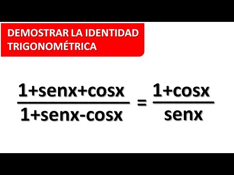 DEMOSTRACIÓN DE IGUALDAD O IDENTIDAD TRIGONOMÉTRICA