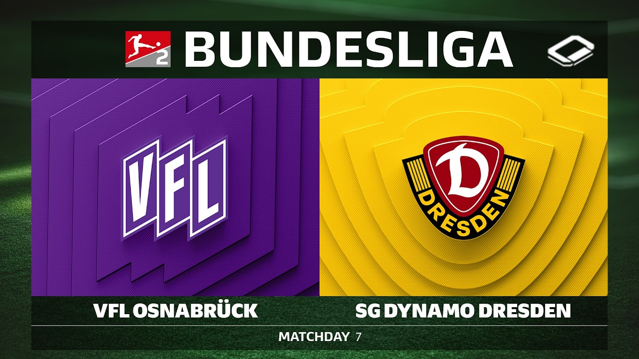 VfL Osnabrück vs. SG Dynamo Dresden | Matchday 7 - Bundesliga 2 2026/27