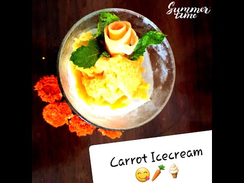 Carrot ice-cream for Summer time by Avani and Akshaj