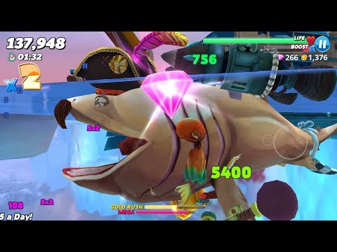 Basking Shark New Live Contest (Bits of Junk Destroyed) - Hungry Shark World