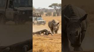 Komodo Attacks Baby Rhino—Then This Happens!