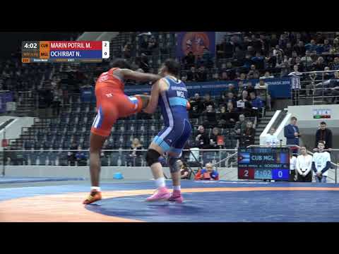 BRONZE WW - 72 kg: M. MARIN POTRIL (CUB) v. N. OCHIRBAT (MGL)