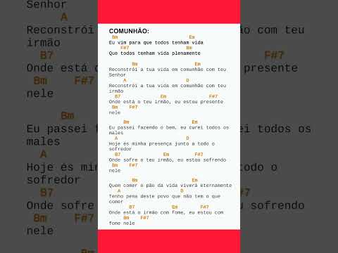 Eu Vim Para Que Todos Tenham Vida - Pe. José…