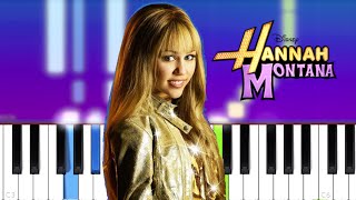 Hannah Montana - If We Were A Movie (Piano Tutorial)