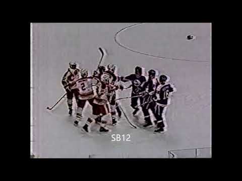 Dave Babych vs Joel Otto & Randy Carlyle vs Jim Peplinski Apr. 13/1985