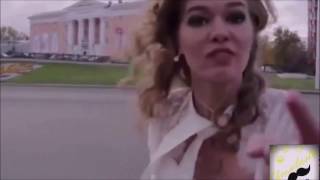Russian bride wedding dress was ripped off by wedding car.