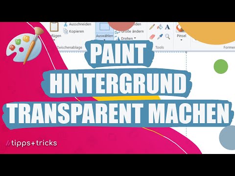 Paint: Hintergrund transparent machen