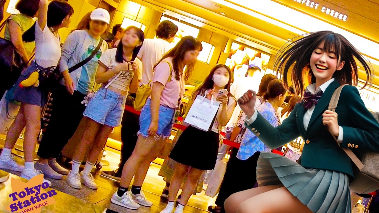Tokyo Station 🐶 Underground Mall 💖 4K Nonstop 1 Hour