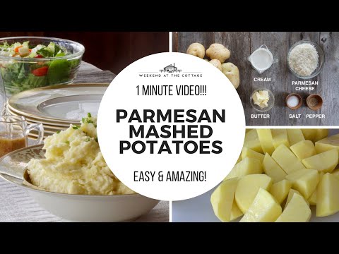 PARMESAN MASHED POTATOES | 1-Minute Video!!!