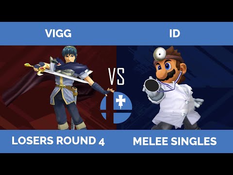 RogaSmash 195: SSBM Losers R4 - Vigg (Marth, C Falcon) vs Id (Dr Mario, Samus)