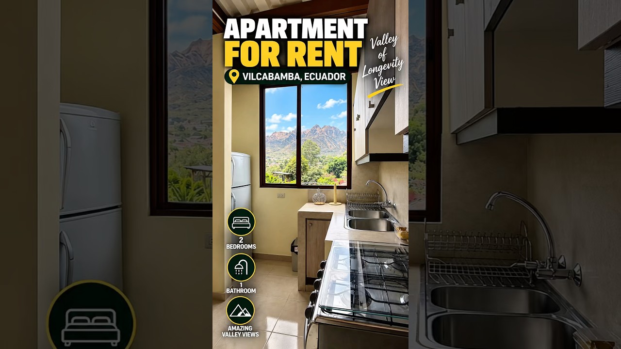 Video cover for a two-bedroom apartment for rent in Vilcabamba with valley views