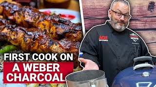 Fire Cook On A Weber Charcoal Kettle - Ace Hardware