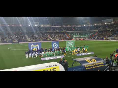 Sochaux 2-1 Saint-Étienne, 10/10/2022 entrée des joueurs