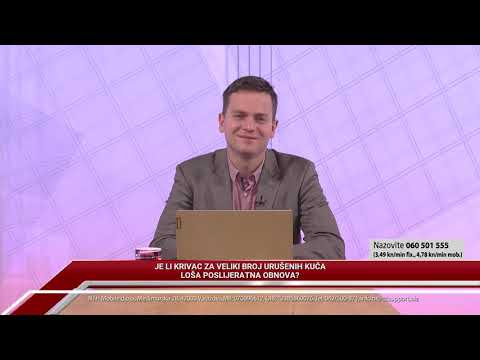 TV REPLIKA 05.01.2021. - JE LI KRIVAC ZA VELIKI BROJ URUŠENIH KUĆA LOŠA POSLIJERATNA OBNOVA?