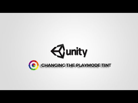 How to change Unity Playmode Tint