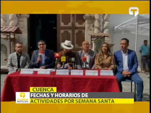 Fechas y horarios de actividades por semana santa