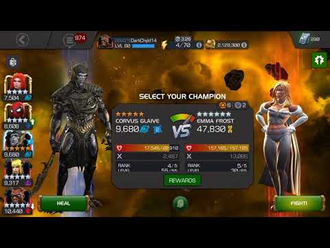 Corvus vs Emma Frost one shot