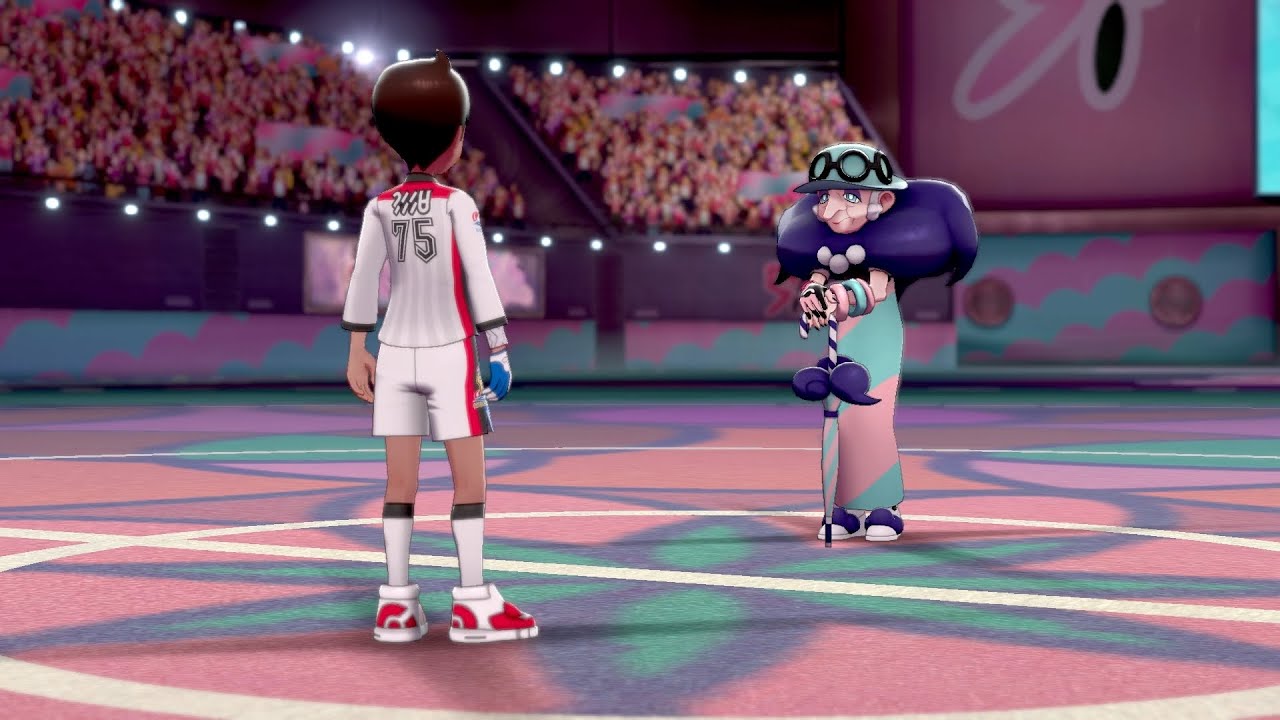 Desafiando a Sally líder gimnasio Hada Pokémon Escudo