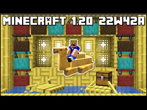 Minecraft 1.20 - Snapshot 22w42a - Camels, Bamboo Wood & Creative Inventory Update!