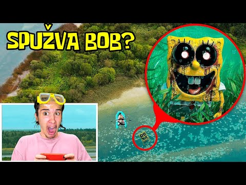 PODVODNIM DRONOM💦ZAROBIO SAM UKLETOG SPUŽVA B0BA U JEZERU! *počeo je plivati jako brzo prema meni*