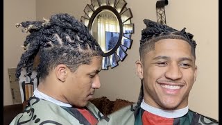 🔥MUST SEE🔥Drop Fade Haircut w/Dreads on Top💈