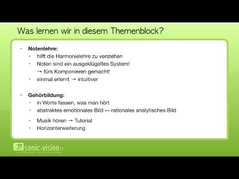 3.1 Musikalische Grundlagen - Einleitung