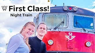 First Class Night Train - SJ to Stockholm Sweden! 👑