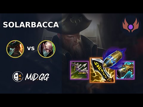 MID.GG: [ solarbacca ] Gangplank TOP vs Singed | NA MASTER | LOL Season 2025