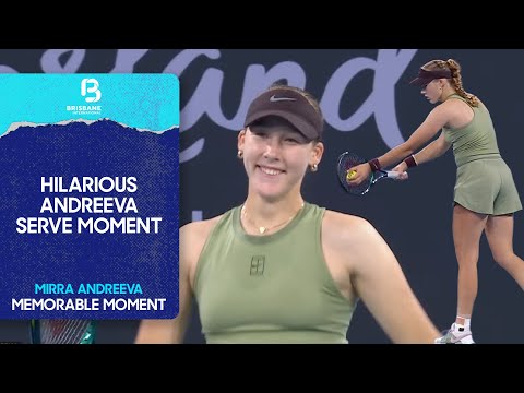 Train Horn Hilariously Interrupts Mirra Andreeva’s Serve Twice! | Brisbane International 2026