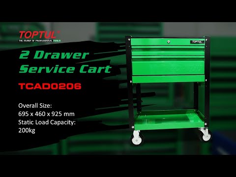 TOPTUL 2-Drawer Service Cart (TCAD0206)
