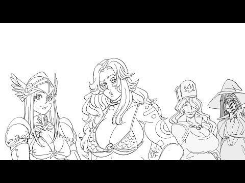 Demon King Against All Female Adventurer Party | comic by baalbuddy