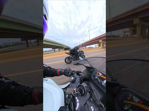 Tuned 2025 ZX6R (Shoots Flames! Left) vs stock 2025 ZX6R with slip on and midpipe (Right) #zx6r