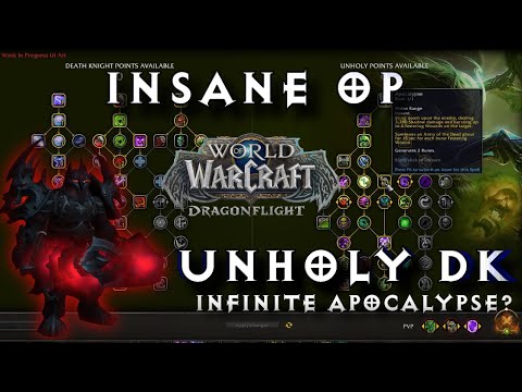 INSANE OP DF UNHOLY DK BUILD MULTI R1 Death Knight World of Warcraft  Dragonflight 10.0 DK PVP