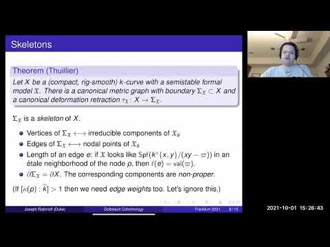 Joe Rabinoff - Weakly smooth forms and Dolbeault cohomology of curves - NonArchTrop Oct 1st 2021