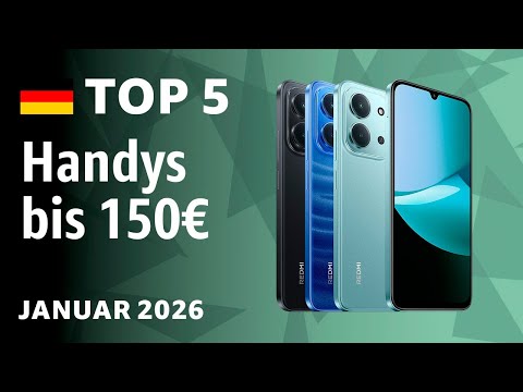 TOP 5: The best mobile phones under €150 – test and comparison in January 2026!