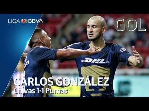 Gol de C. González | Guadalajara 1 - 1 Pumas | Liga BBVA MX - Apertura 2019  - Jornada 13