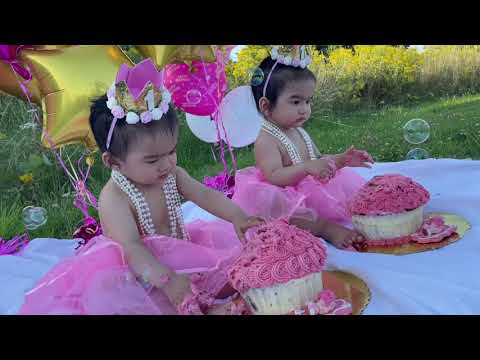 Twins 1st Birthday | Cake Smash Cassie & Callie #twins #twinsbirthday #cakesmash #1stbirthday
