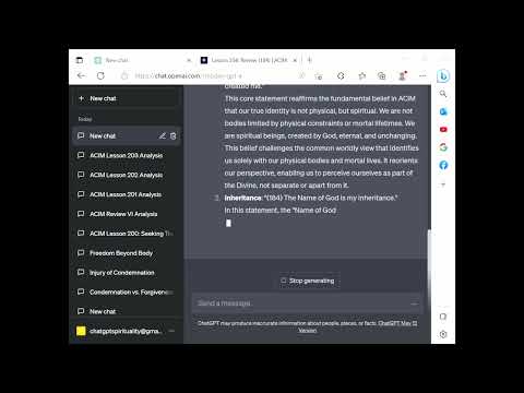 ChatGPT Spirituality ACIM Lesson 204 - Review of Lesson 184