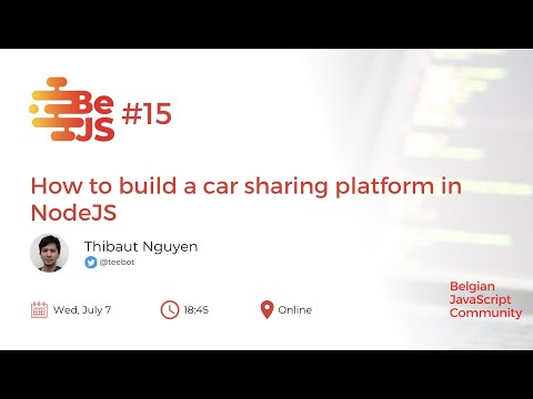 BeJS 15: Build a car sharing platform in NodeJS