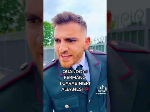 Quando ti fermano i carabinieri albanesi #shorts #perte #albania #tiktok Credits=ipantellas