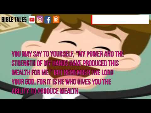 Deuteronomy 8:17-18a Daily Bible Animated verse 29 October 2020