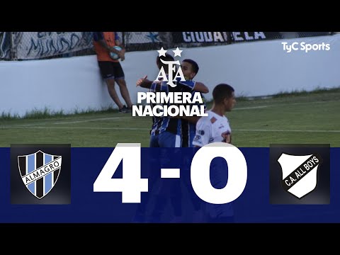 Almagro 4-0 All Boys | Primera Nacional