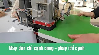 Máy dán cạnh cong - bộ phận cắt chỉ HT-2CE